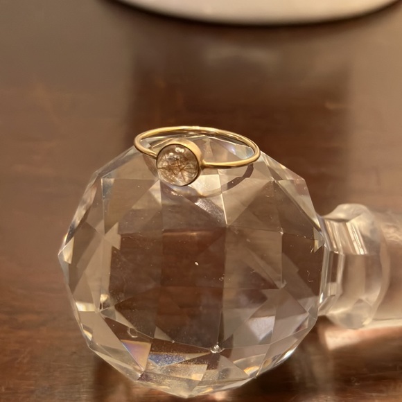 Beautiful gold and quartz ring - Picture 3 of 6